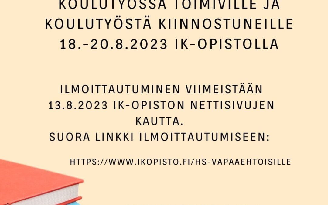 Valtakunnalliset koulutyön koulutus- ja virkistyspäivät 2023