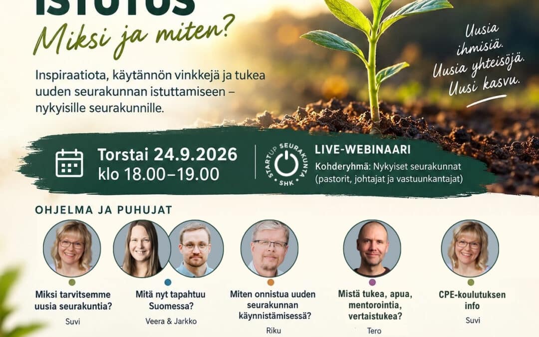 Webinaari: Seurakunnan istutus – Miksi ja miten?