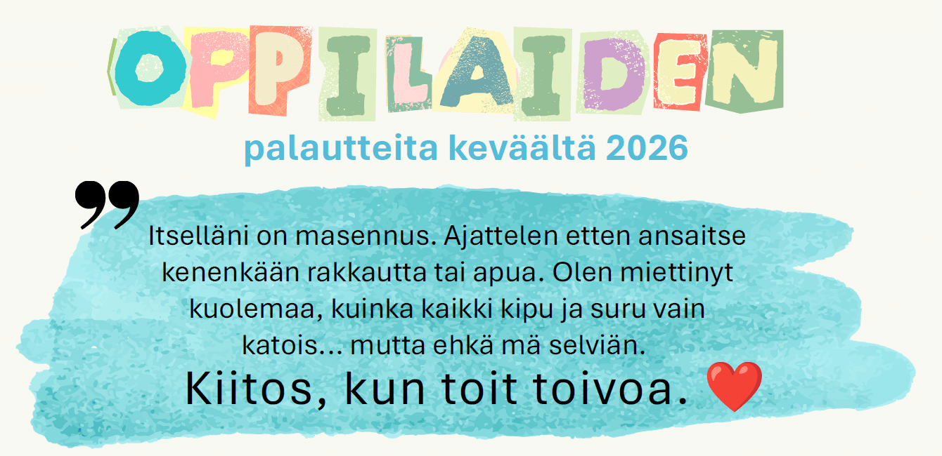 oppilaiden palautteita kevät 2026